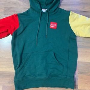Rare Real Coca-cola ColorBlock Hoodie